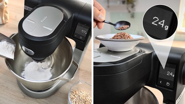 Robot De Cocina  Bosch Home Mums6zs13d Negro/Acero Inoxidable, 1.600 Vatios, Báscula Integrada, Temporizador Mums6zs13d