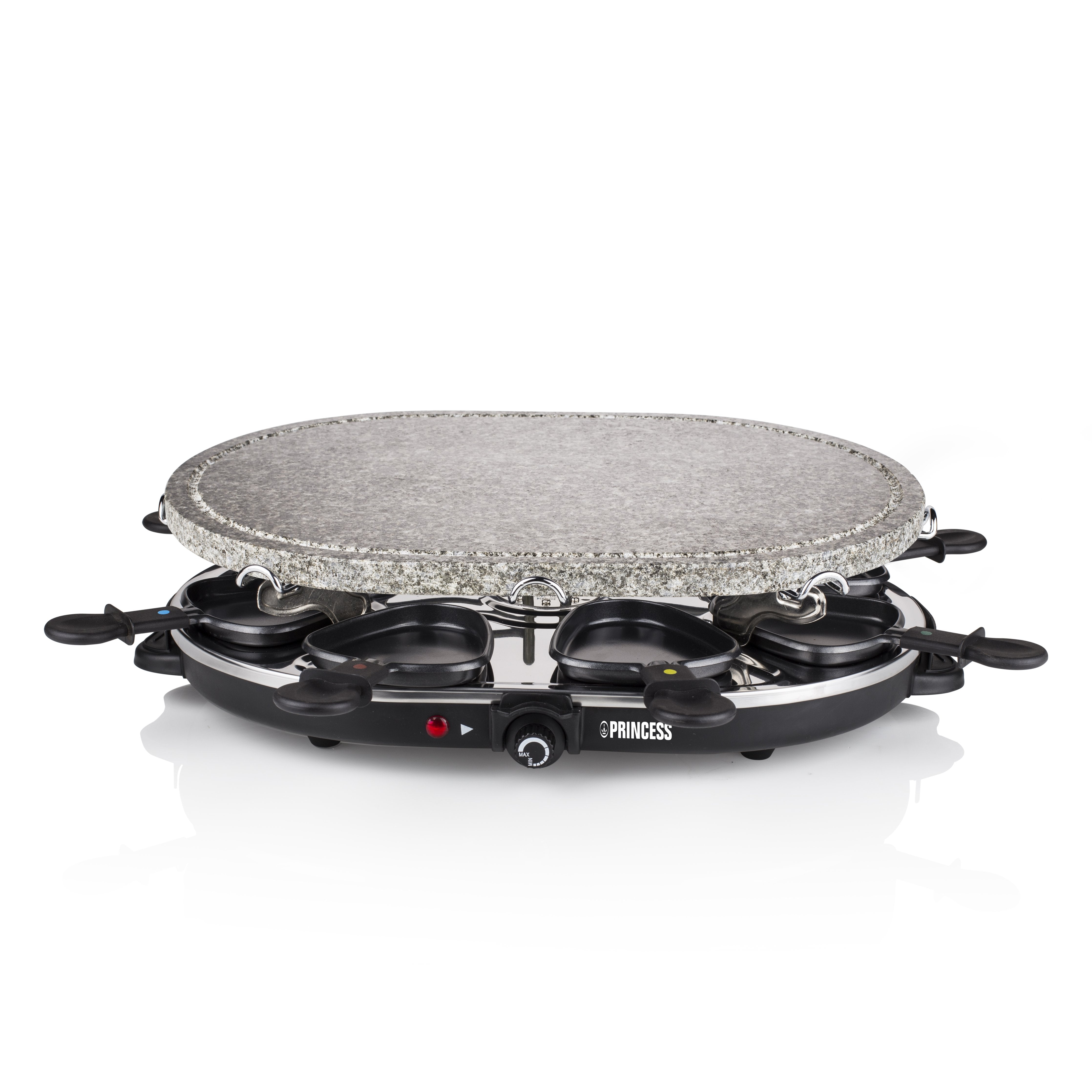 Parrilla Princess Stone 8 Oval & Raclette 162720 1200w Tamaño 43*30cm
