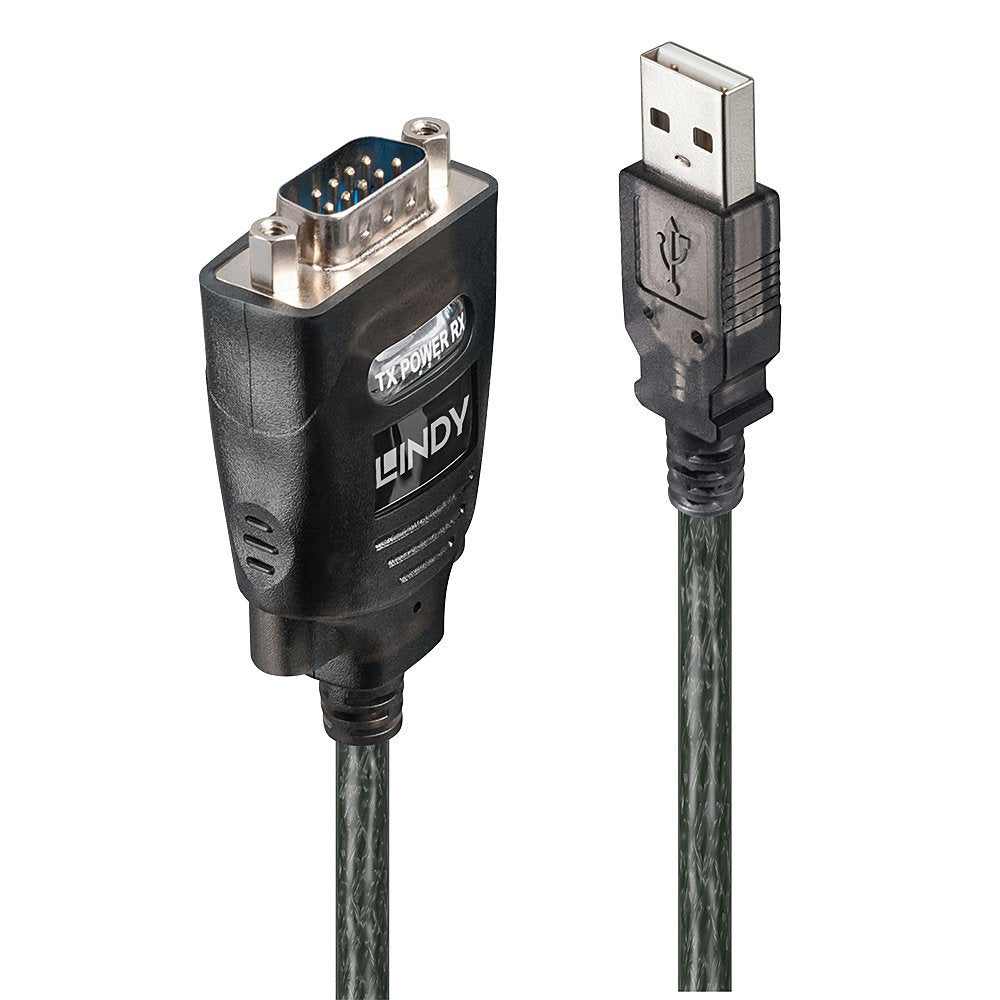 Lindy Convertidor Usb Serie Rs232 Com Almacenamiento 1.1m