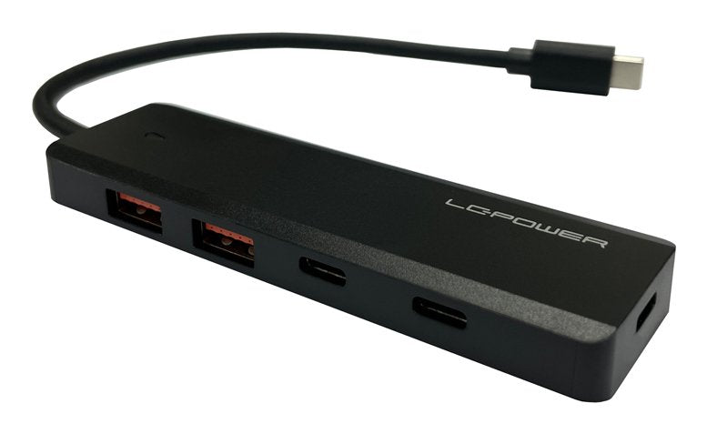 Lc-Power Lc-Hub-U3-4-C 2xusba 1xusb-C Black Retail