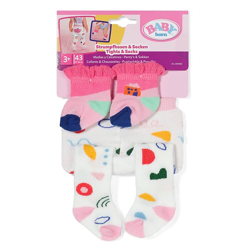 Zapf Creation Baby Born® Medias Y Calcetines 43cm, Accesorios Para Muñecas Artículos Surtidos 839485