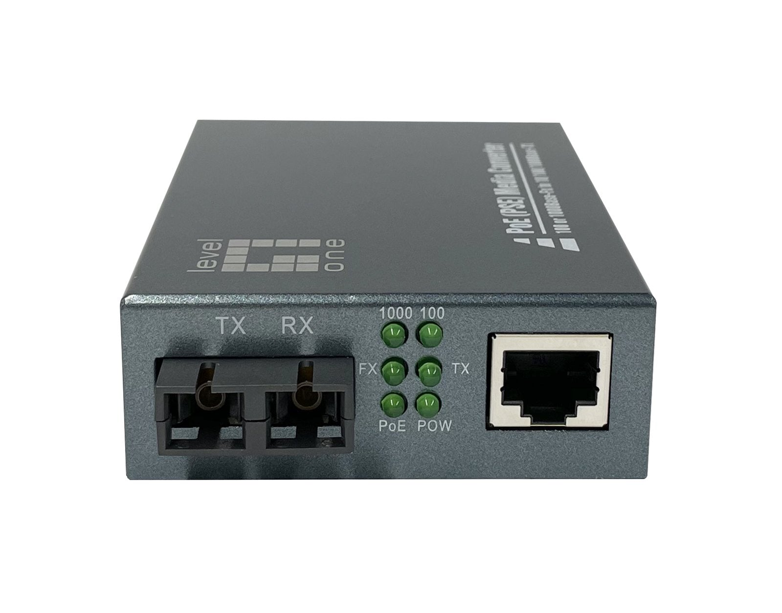 Levelone Convertidor Gvt-2014 10 100 1000t>Rj45 To Sc Sm Pse