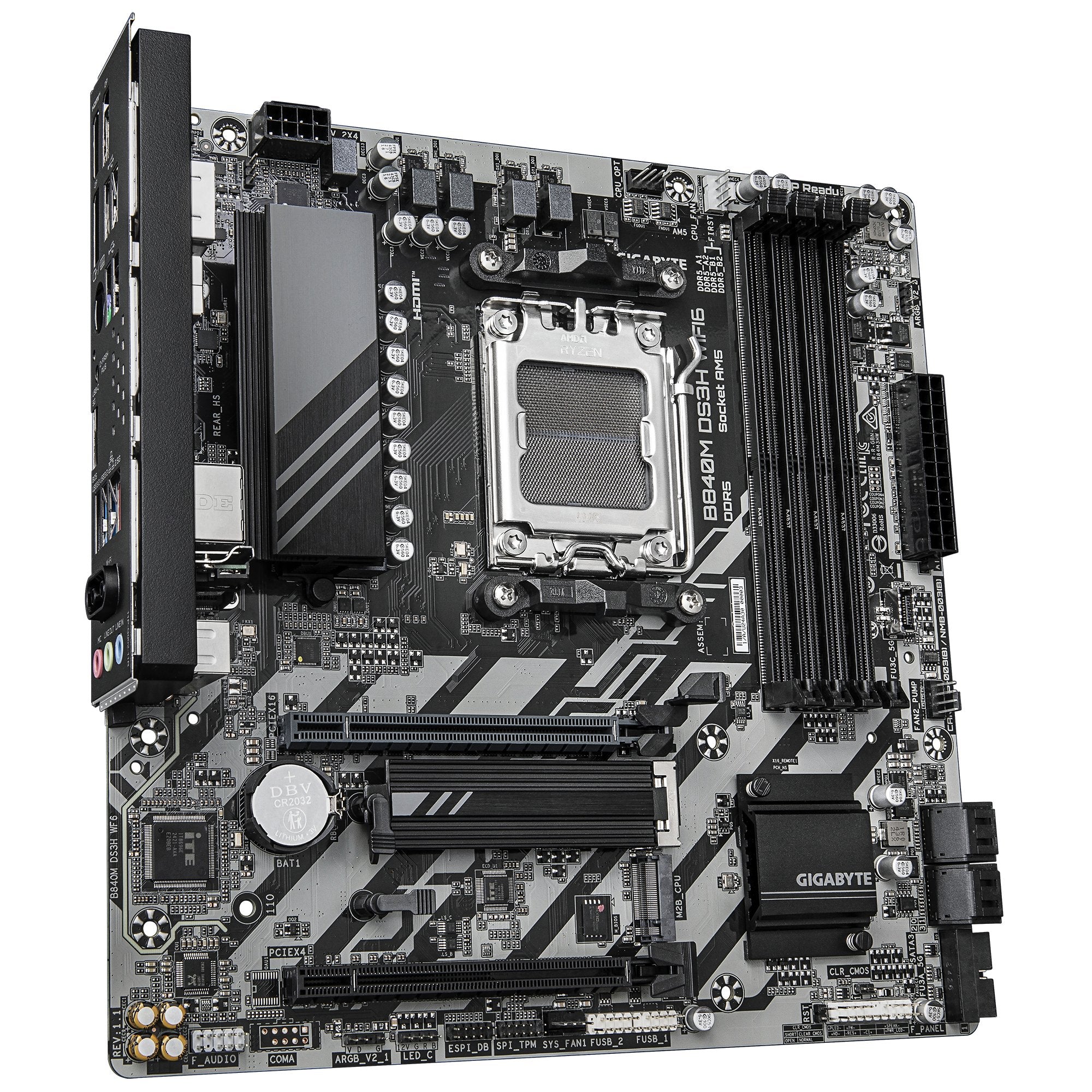 EAN 4719331874667 - GIGABYTE B840M DS3H WIFI6 AMD B840 Zócalo AM5 micro ATX imagen 3