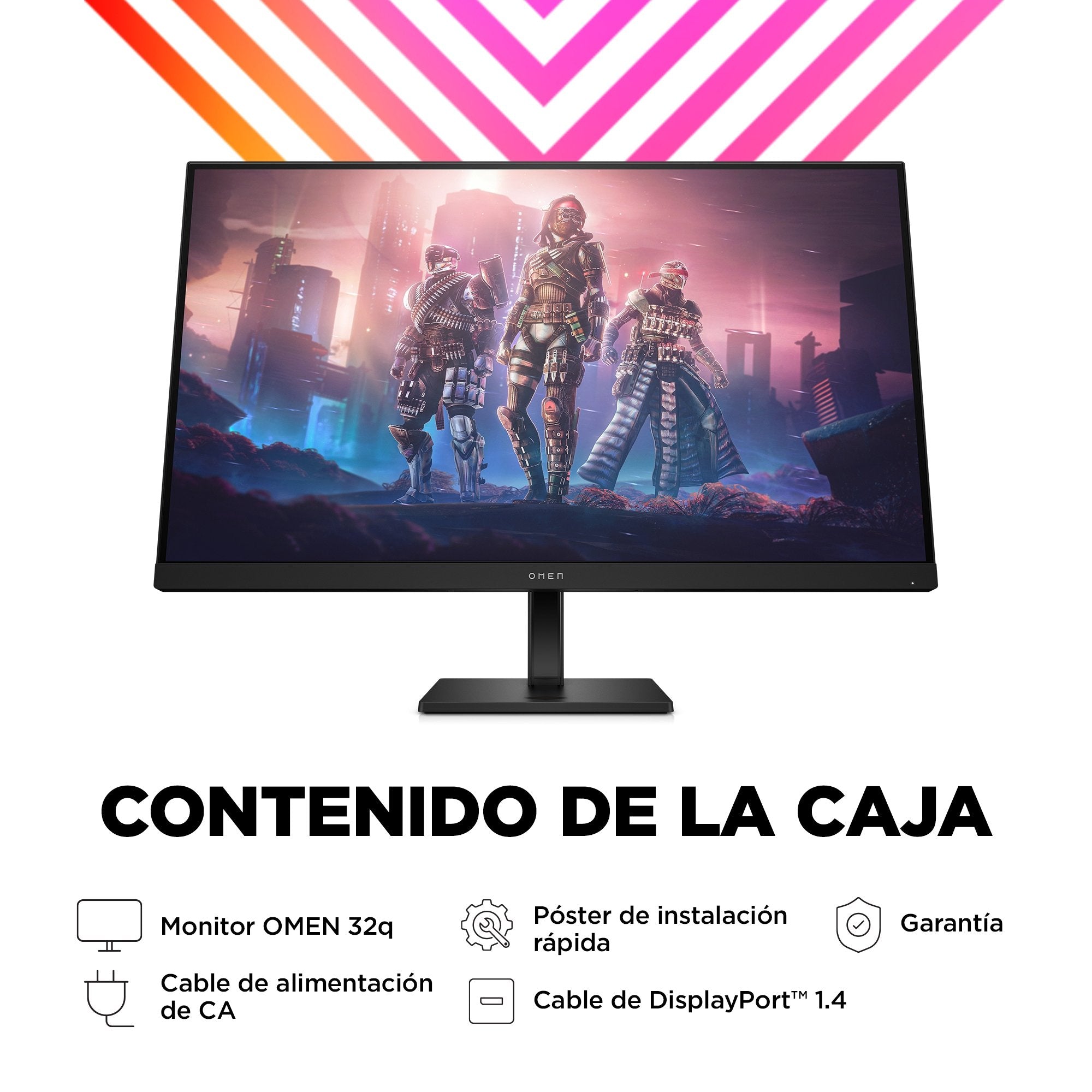 Hp Omen By Hp 32q Pantalla Para Pc 80 Cm (31.5") 2560 X 1440 Pixeles Quad Hd Negro
