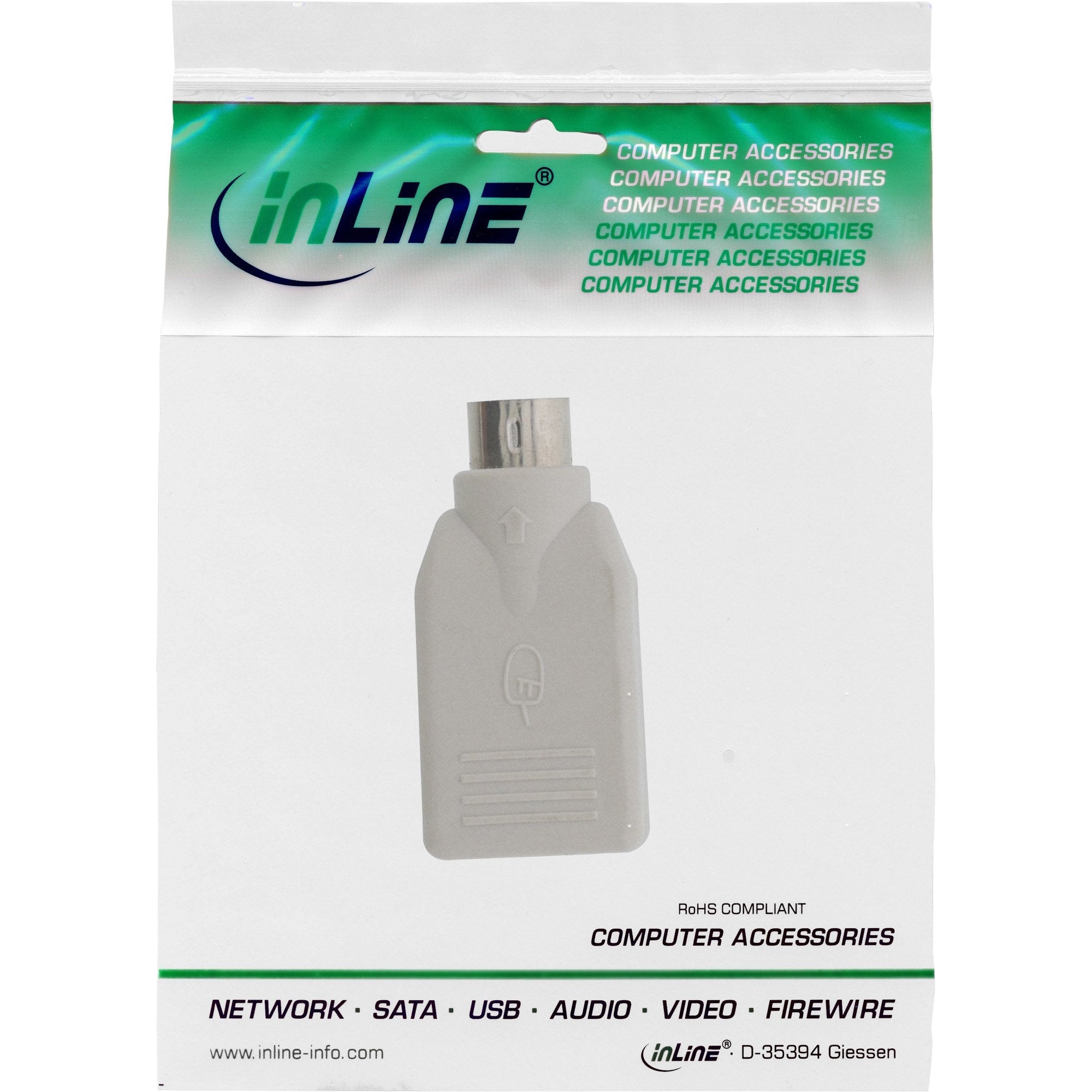 Adaptador Usb Inline Usb A Hembra A Ps/2 Macho