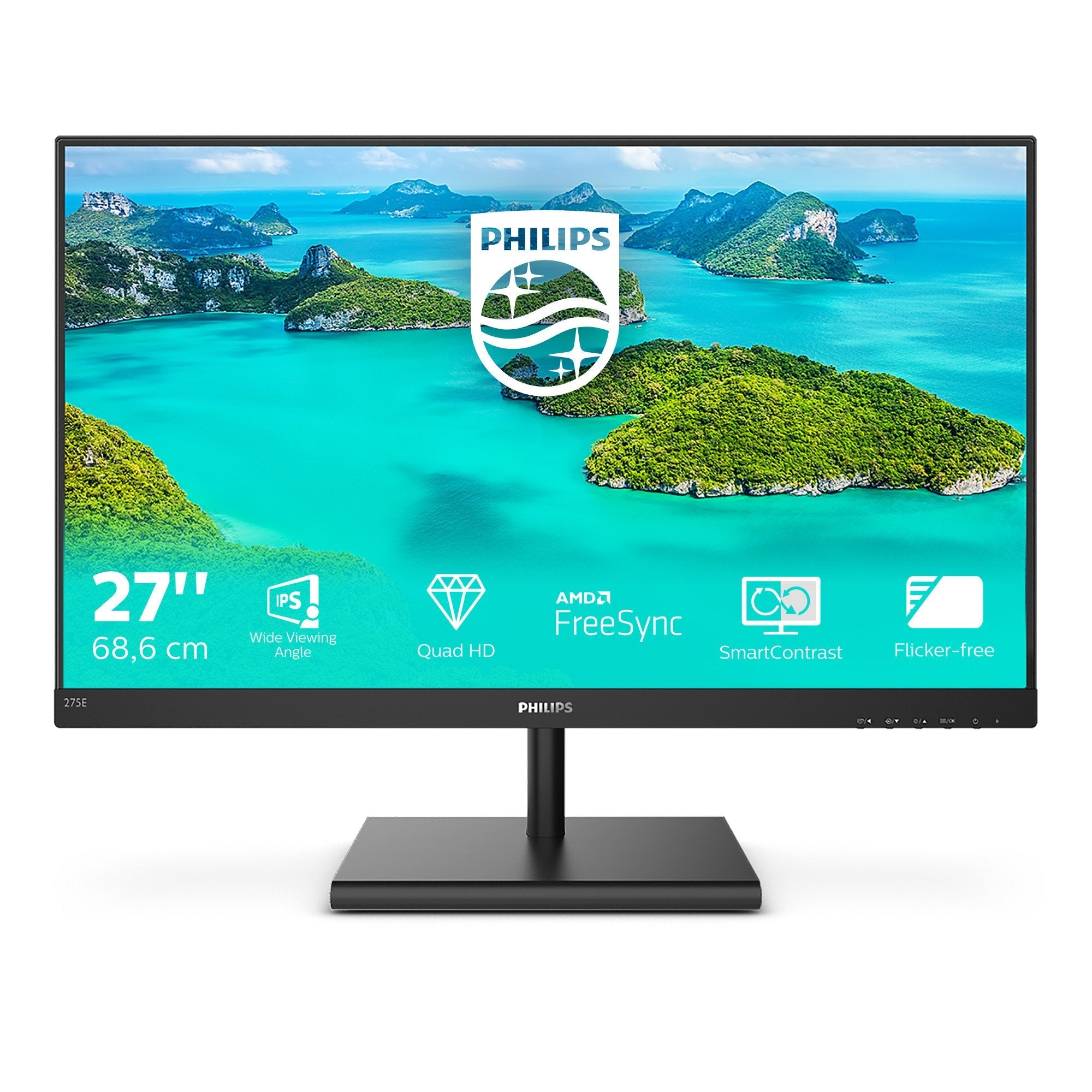 Monitor Philips 275e1s/00 27'' Uhd, Panel Ips, Hdmi/Dp