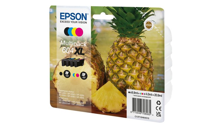 Epson Cartucho 4 Colores Multipack 604xl Xp-2200, Wf-2910dwf Piña