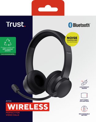 EAN 8713439254631 - Trust Ayda Auriculares Inalámbrico y alámbrico Diadema Llamadas/Música USB Tipo C Bluetooth Negro imagen 8
