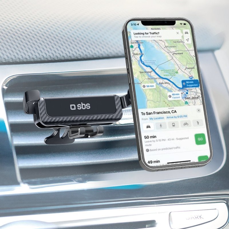 Sbs Tesupgravstd Soporte Pasivo Teléfono Móvil/Smartphone Coche Negro