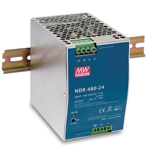 D-Link 480w Universal Ac Input - 480w 48vdc Ultra Slim Din Rail Psu