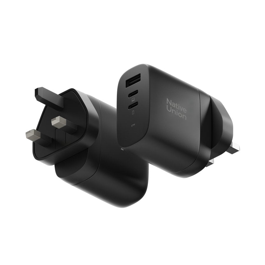 Native Union Fast Gan Charger Pd 67w Portátil, Smartphone, Tableta Negro Corriente Alterna Carga Rápida Interior