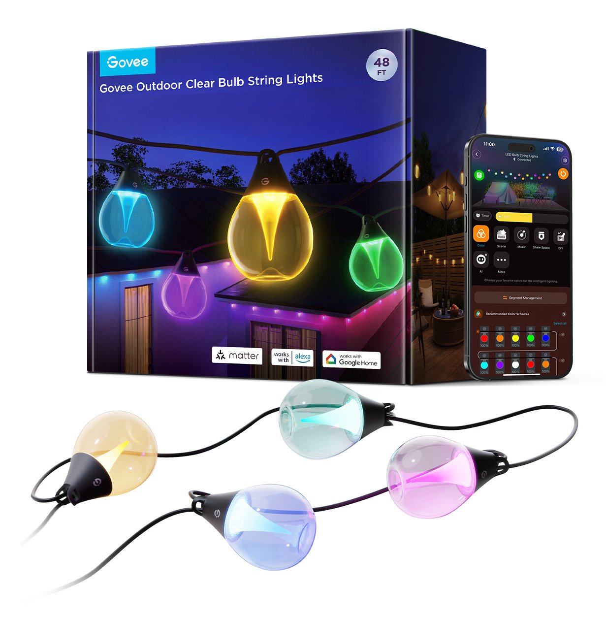 EAN 6974316995890 - Govee H7025CB1 iluminación inteligente Tira de luz inteligente Wi-Fi/Bluetooth imagen 1