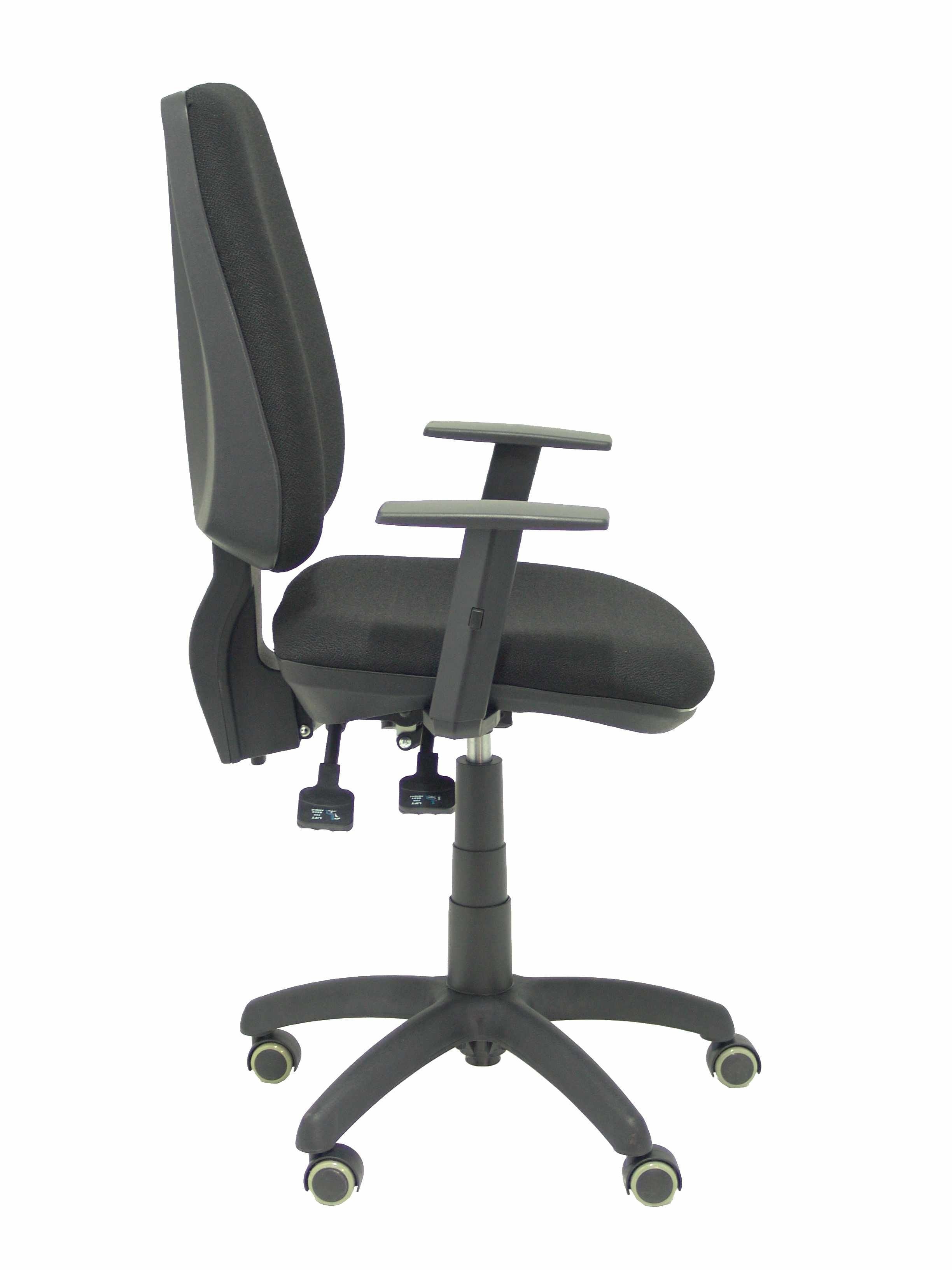 Silla Elche S Bali Negro Brazos Regulables Ruedas