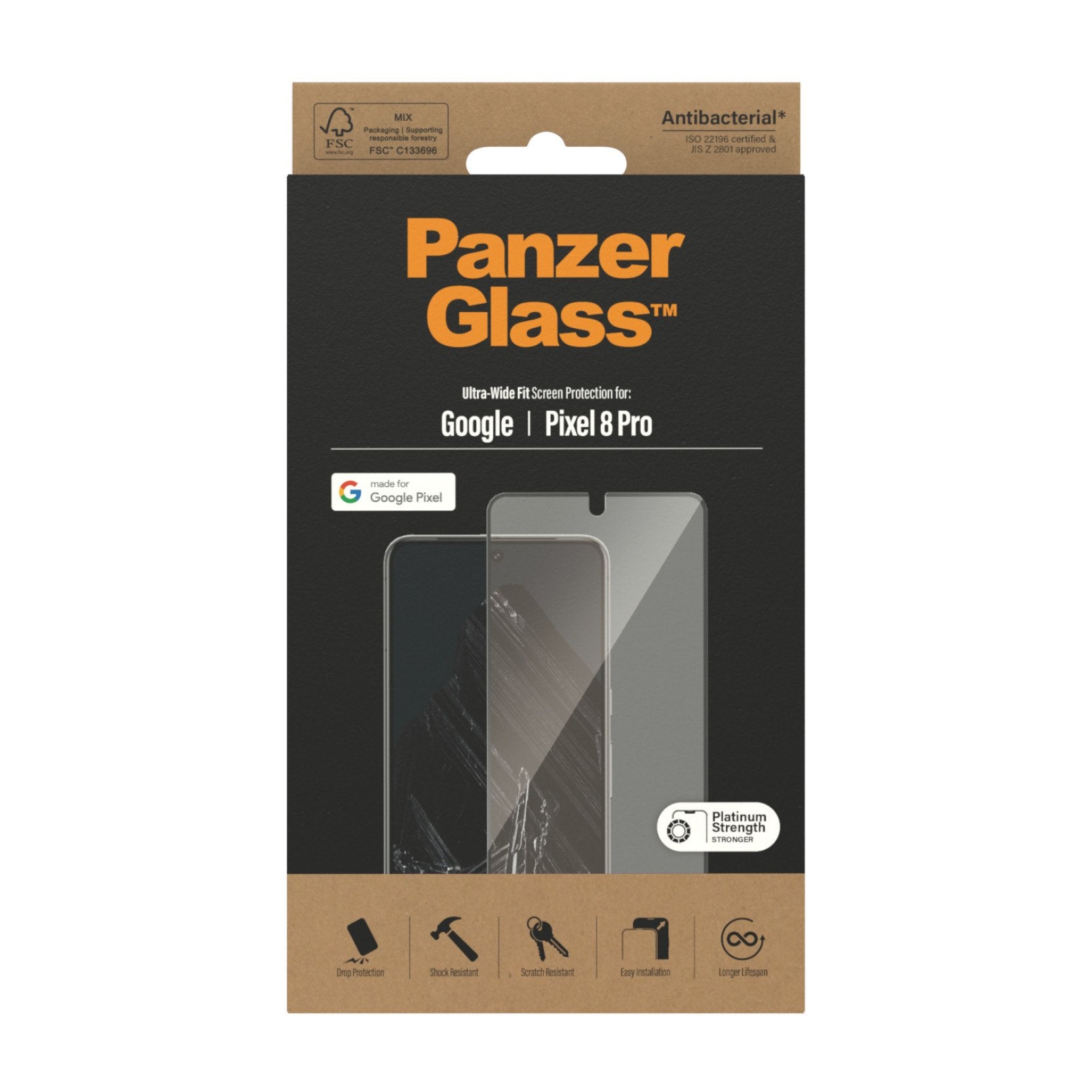 EAN 5711724047817 - PanzerGlass ® Screen Protector Google Pixel 8 Pro | Ultra-Wide Fit Protector de pantalla 1 pieza(s) imagen 3
