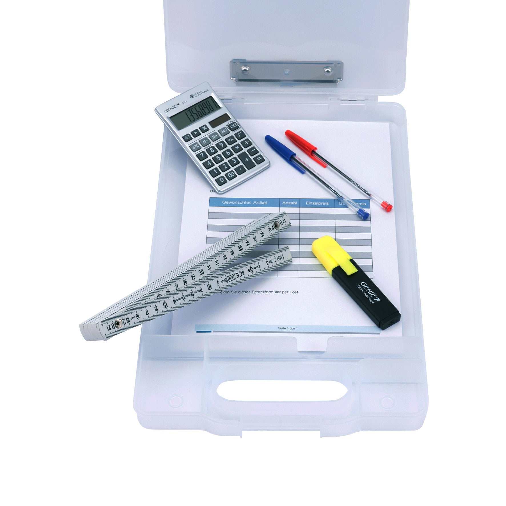 Portapapeles Genie Cl900t Con Compartimento De Almacenamiento Transparenteee