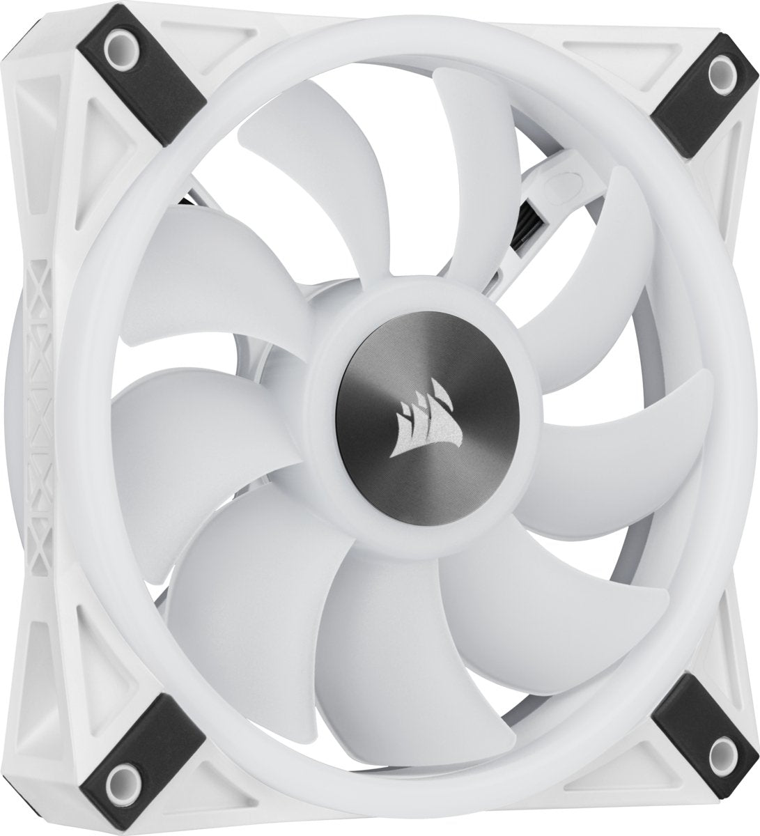 Case Acc Fan 12cm Corsair Ql120wh Rgb 3pcs Rgb Pwm 1500rpm 71m³/H 26dba 4pin Triple Pack White