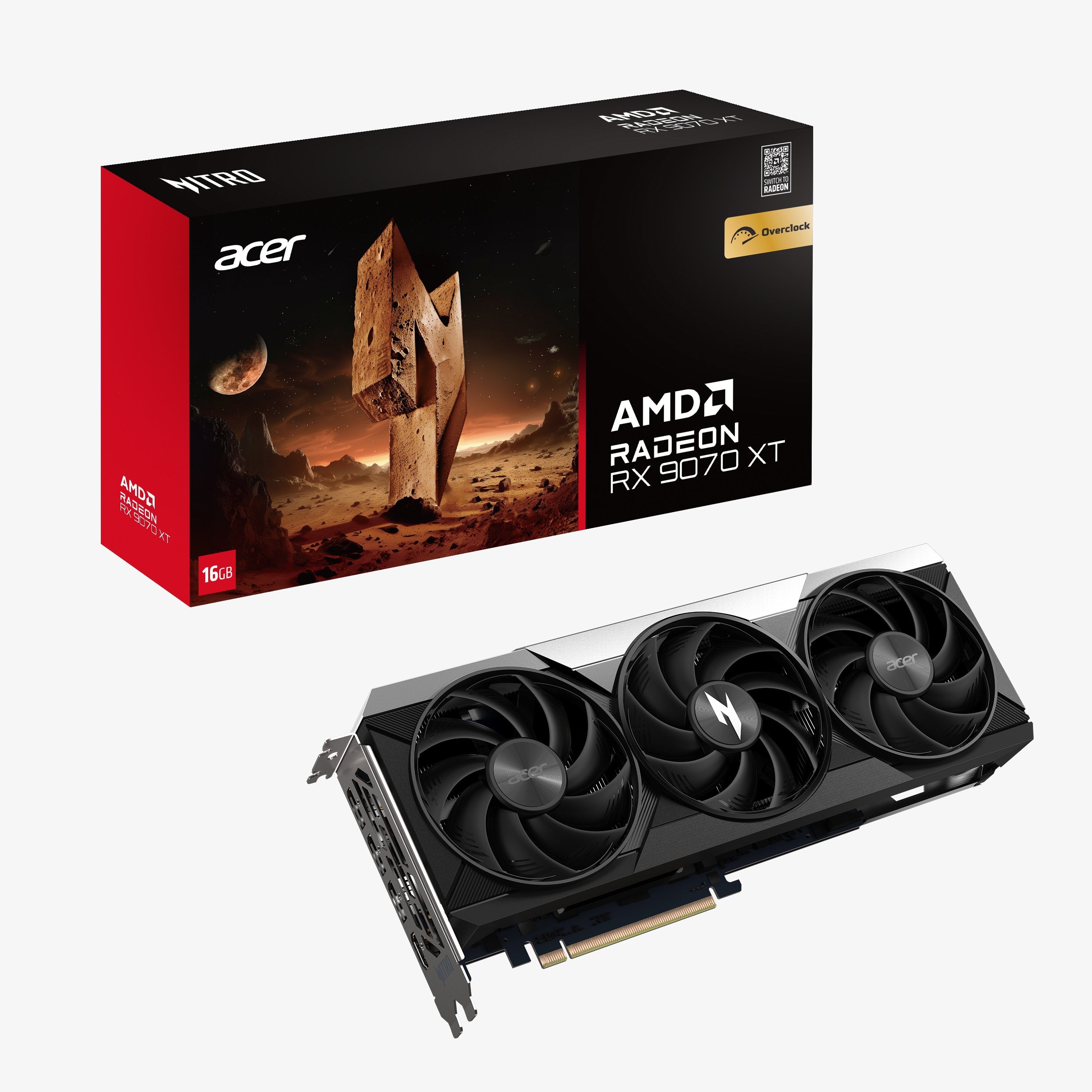 EAN 4711474226617 - Acer Nitro Radeon RX 9070 XT OC 16GB AMD GDDR6 imagen 1