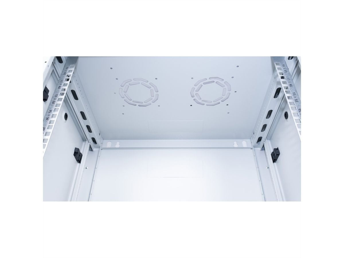 Roline 19-Zoll Wandgehuse Basic Plus 12he, 600x450 Bxt Grau