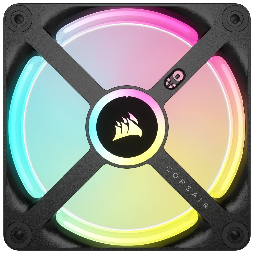 EAN 0840006697930 - Corsair CUE LINK QX120 RGB Carcasa del ordenador Ventilador 12 cm Negro, Blanco 1 pieza(s) imagen 6