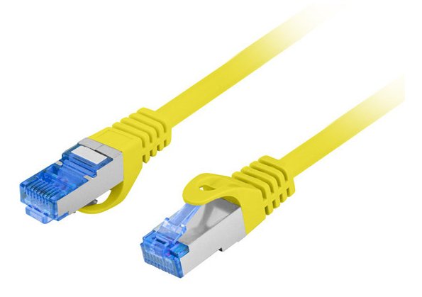 EAN 5901969435108 - Lanberg PCF6A-10CC-0025-Y cable de red Amarillo 0,25 m Cat6a S/FTP (S-STP) imagen 1