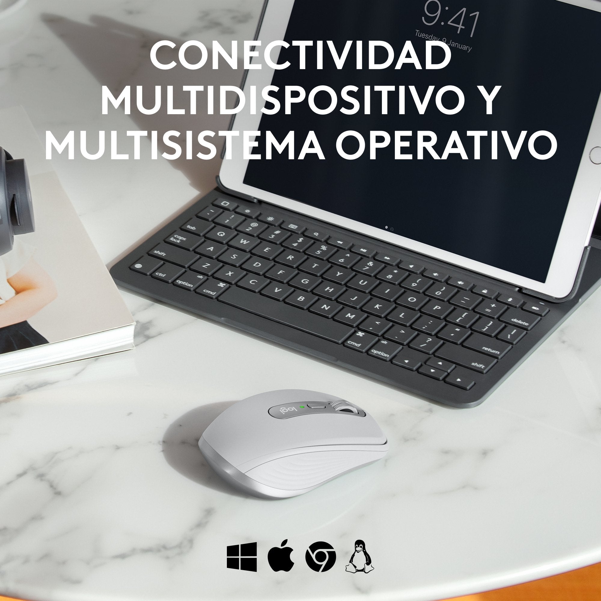 EAN 5099206112506 - Logitech MX Anywhere 3S for Business ratón Oficina mano derecha RF Wireless + Bluetooth Laser imagen 14
