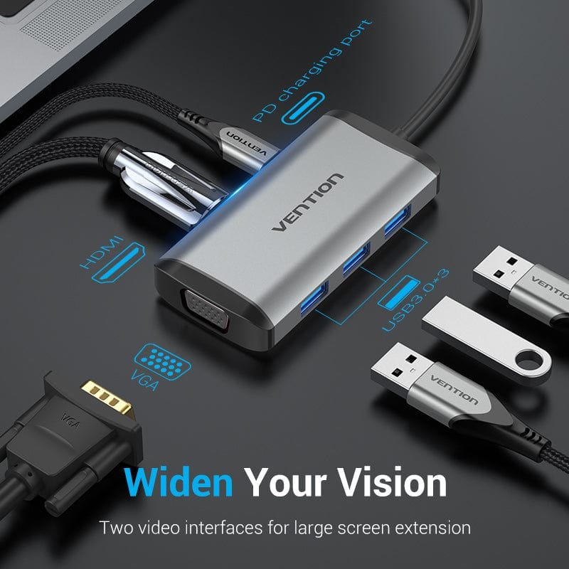 EAN 6922794749290 - Vention TGSHB base de conexión para disco duro Gris imagen 3