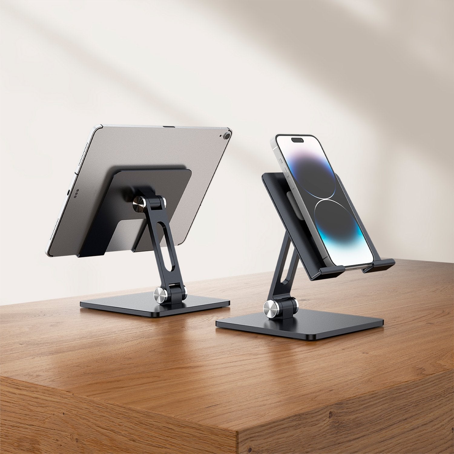 Aisens Soporte De Sobremesa Tamaño Xxl Ajustable (2 Pivotes) Para Movil / Tablet - Gris