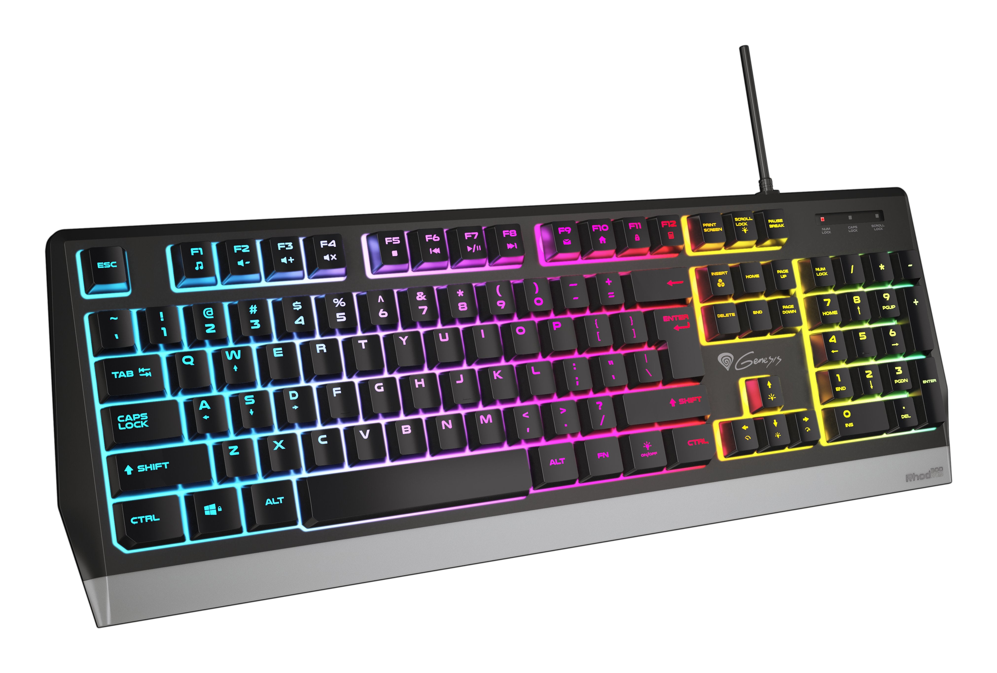EAN 5901969420999 - GENESIS Rhod 300 RGB teclado Juego USB QWERTY Inglés Negro imagen 1
