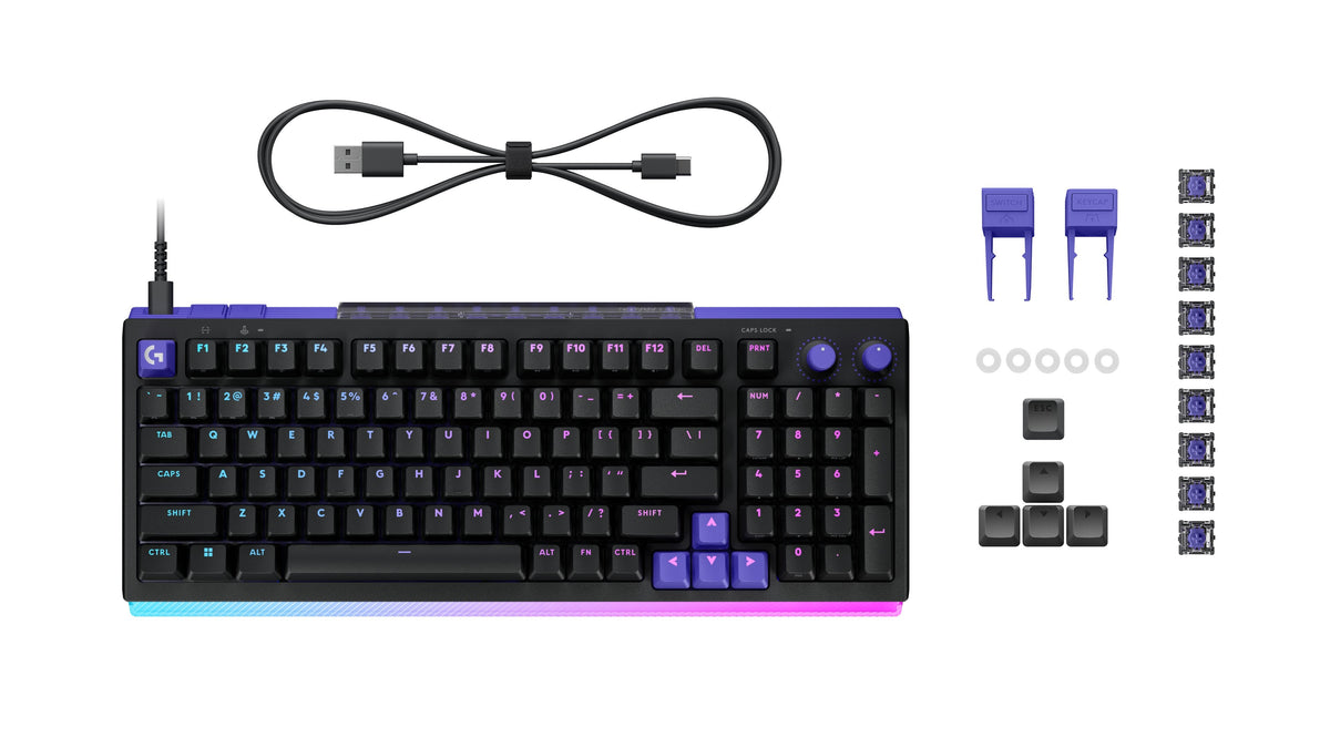 Teclado Logitech G512 X 98 Magnético Compacto Con Switches Dual Swap Y Rgb Lightsync