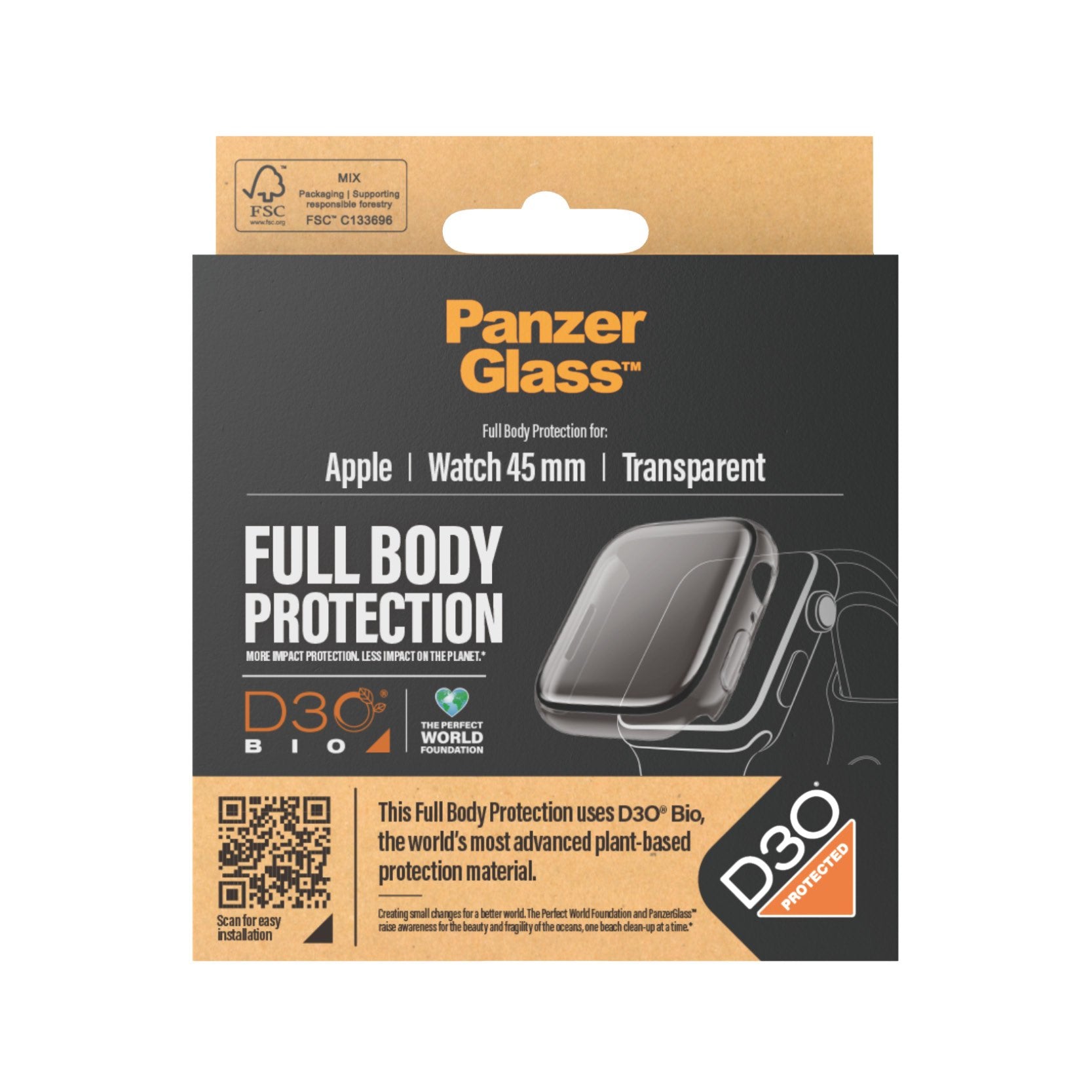 EAN 5711724036873 - PanzerGlass ® Full Body Transparent w. D3O® Apple Watch Series 9 | 45mm Protector de pantalla 1 pieza(s) imagen 3