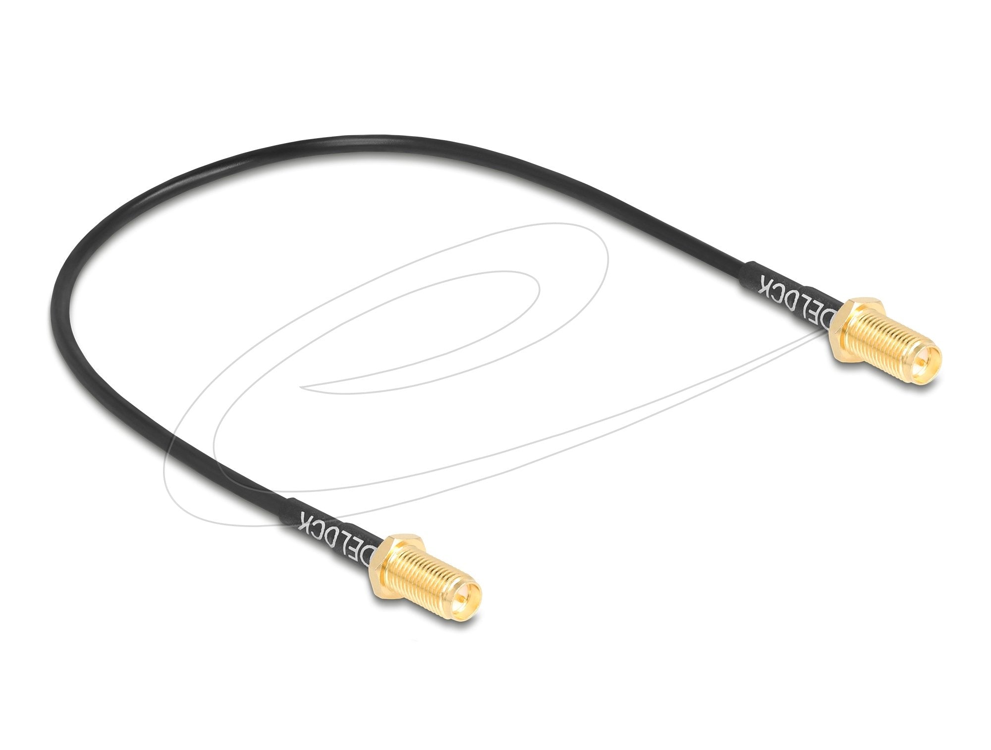 Delock Antennencable Rp-Sma Buchse Zum Einbau Zu Rp-Sma Buchse Zum Einbau Rg-174 32 Cm