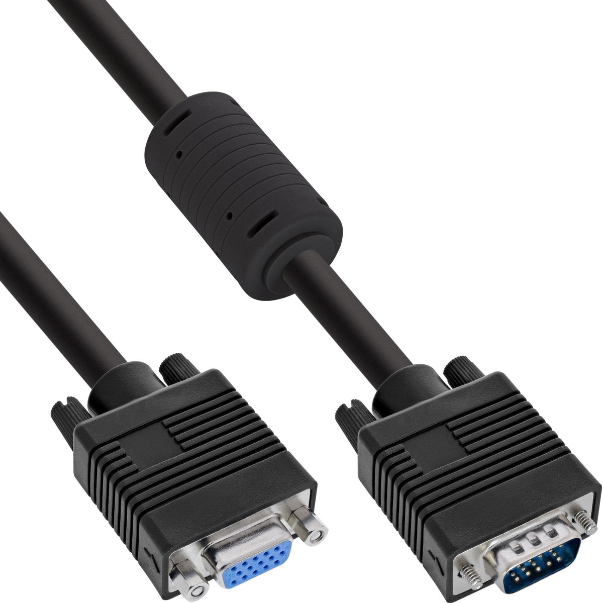 Cable Alargador Inline S-Vga 15 Hd Macho A Hembra Negro 5m