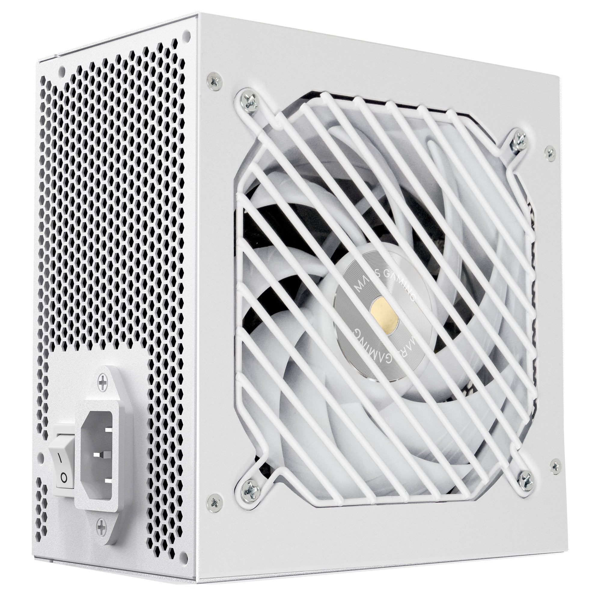 Fuente Modular Mars Gaming 650w Mpb650psi Atx3.1 80+Gold Pfc Activo Pcie5.1 12v-2x6 Dc-Dc Smd Blanco