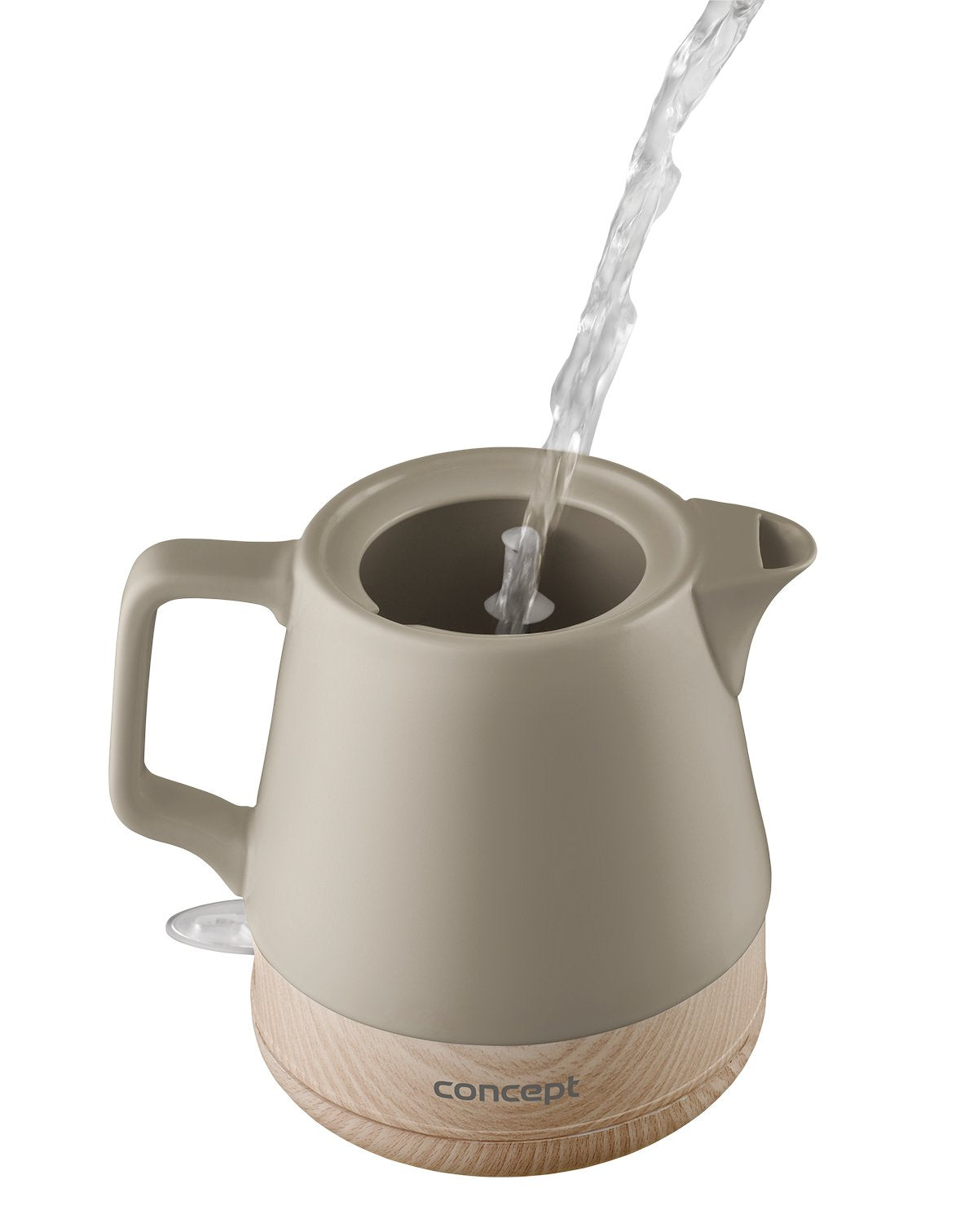 Tetera Concept Rk0061  Eléctrica 1 L 1200 W Marrón, Madera