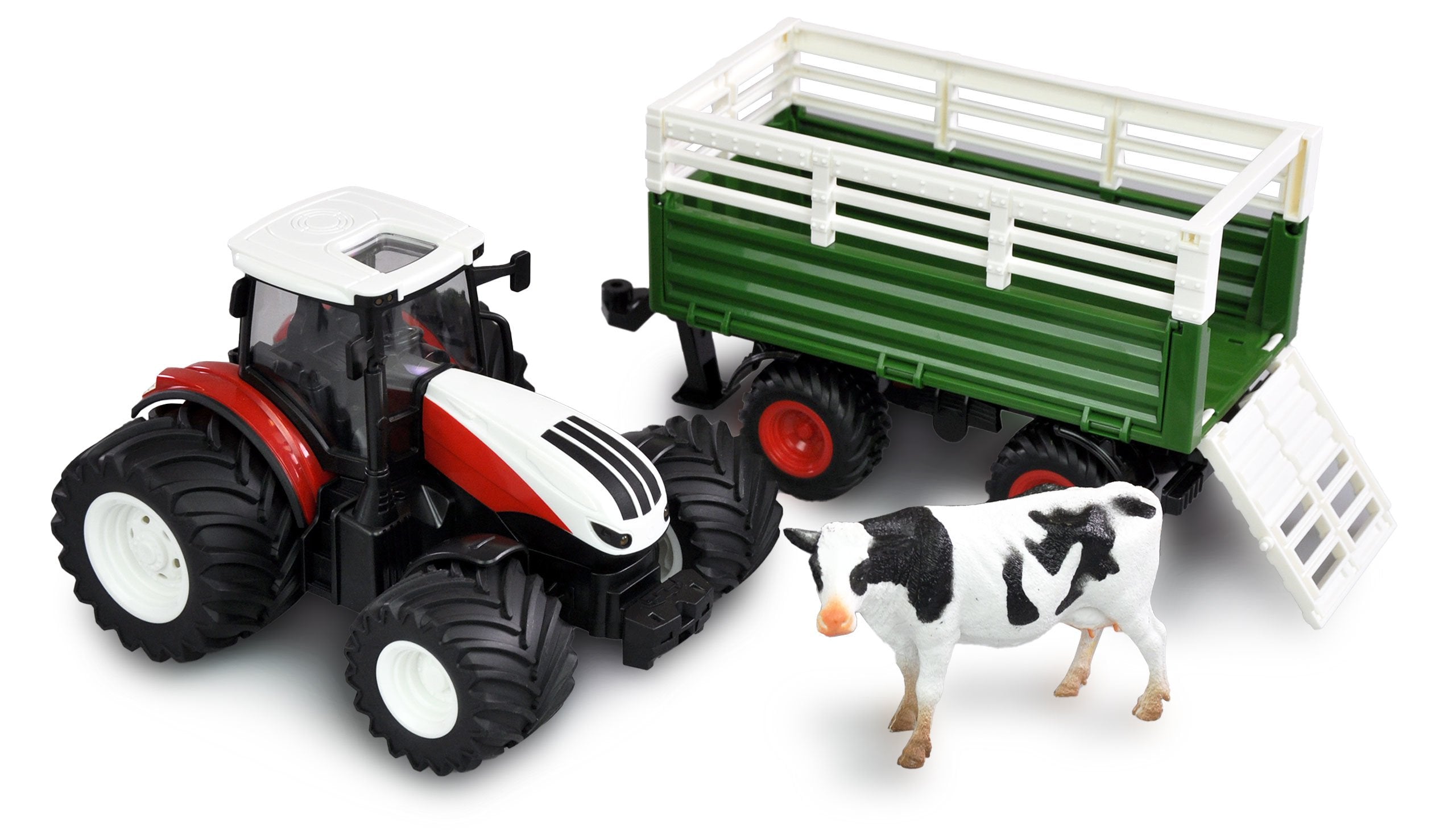 Amewi Rc Traktor Mit Viehtransporter Liion 500mah Blanco/6+