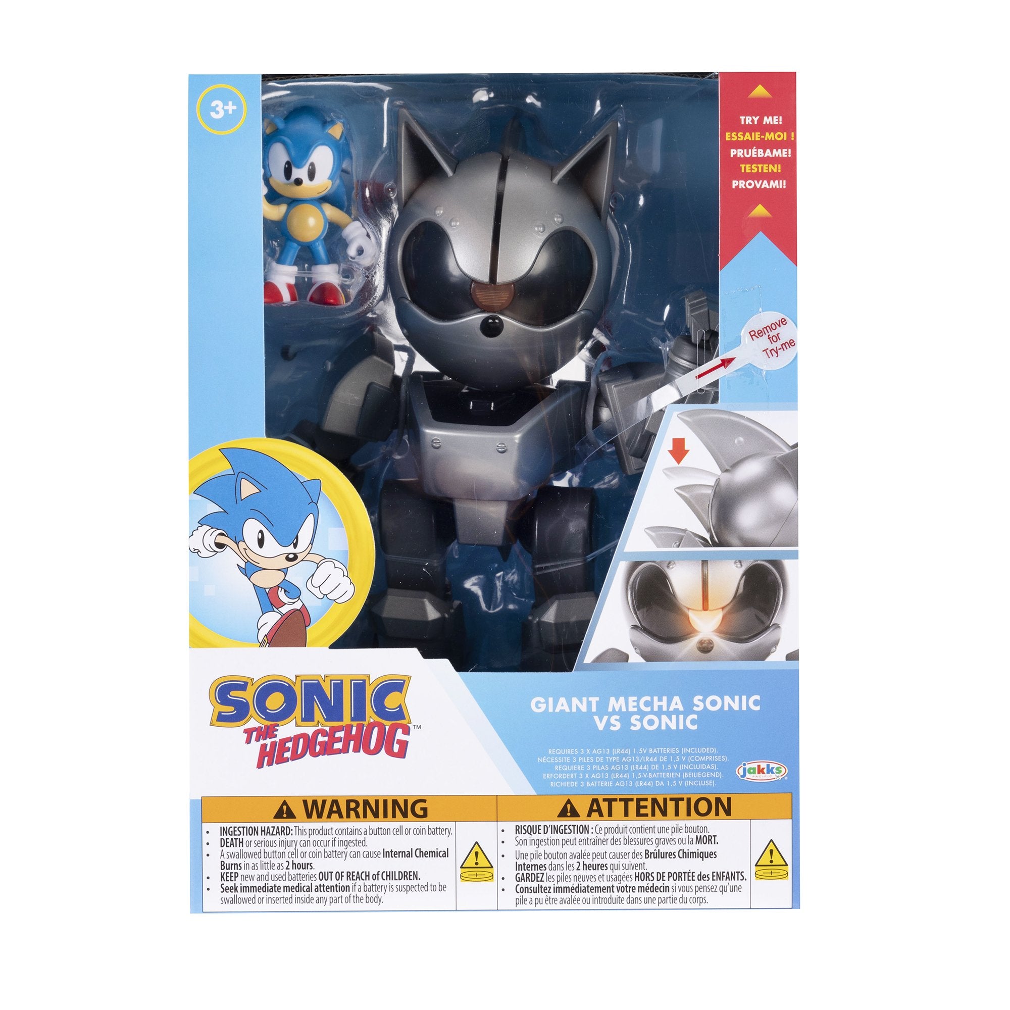 EAN 0192995429840 - Sonic the Hedgehog Giant Mecha Sonic vs Sonic Playset imagen 2