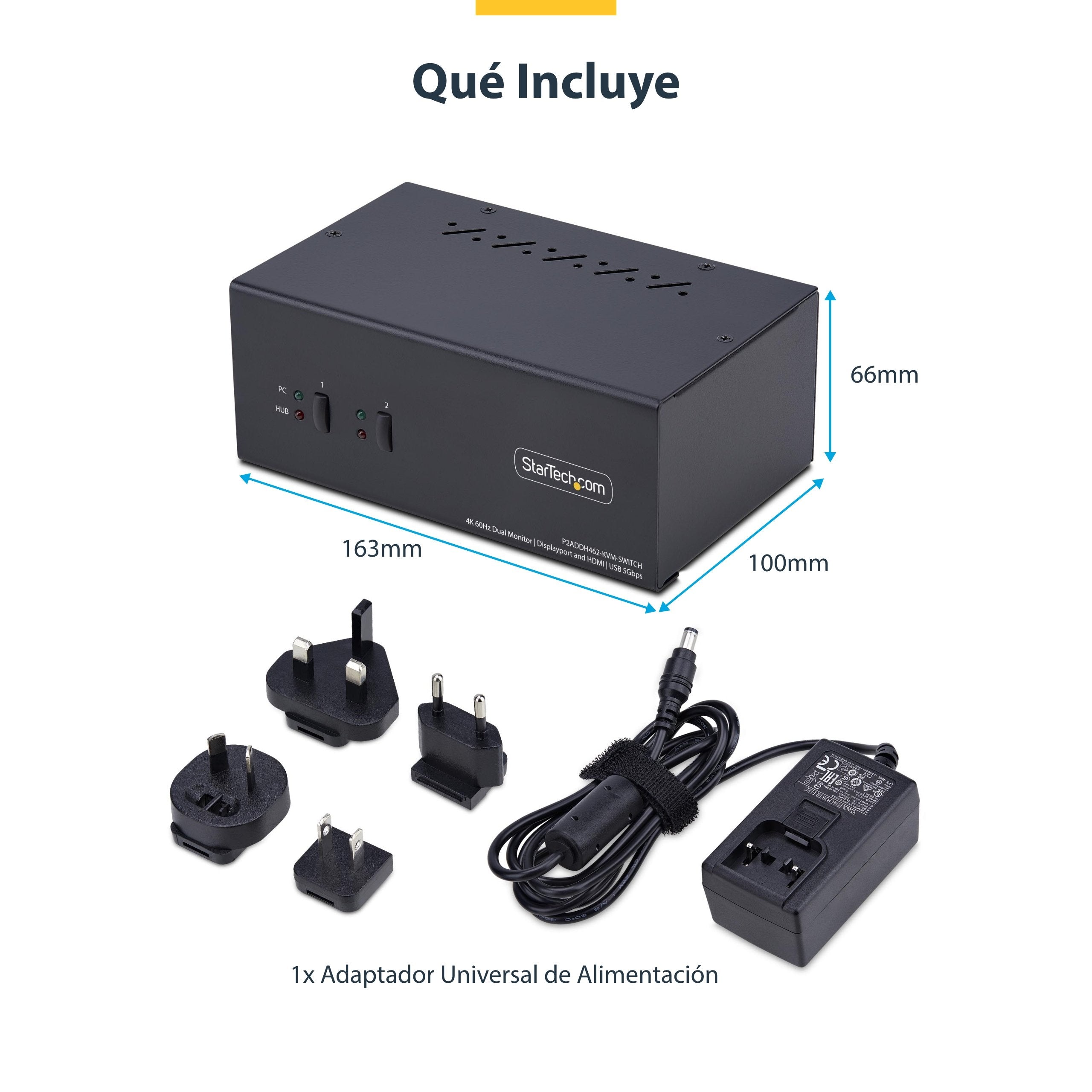 EAN 0065030909129 - StarTech.com P2ADDH462-KVM-SWITCH interruptor KVM Negro imagen 10