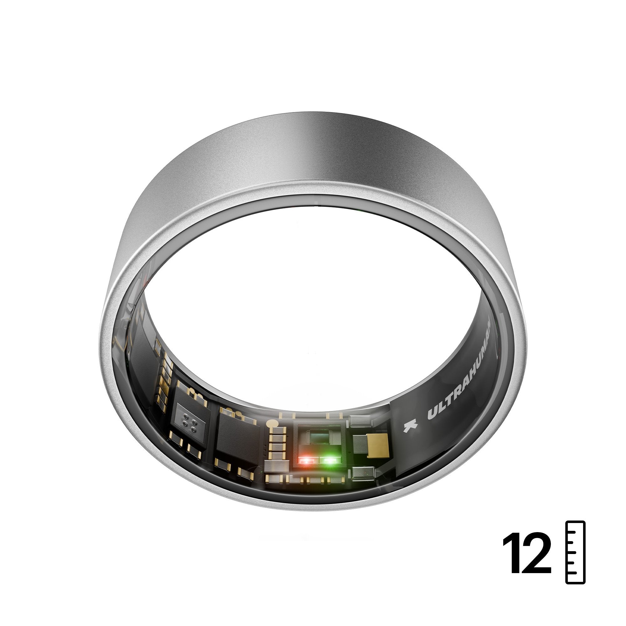 Anillo Ultrahuman Air - Anillo Inteligente Para Mujeres Y Hombres - Portátil Para Seguimiento Del Sueño Y La Actividad Física - Frecuencia Cardíaca - Anillo Inteligente De Titanio Natural Talla 12