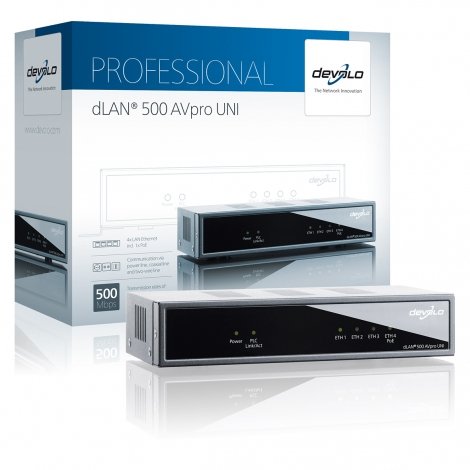 EAN 4250059610910 - Devolo dLAN 500 AVpro UNI 500 Mbit/s Ethernet Negro imagen 2