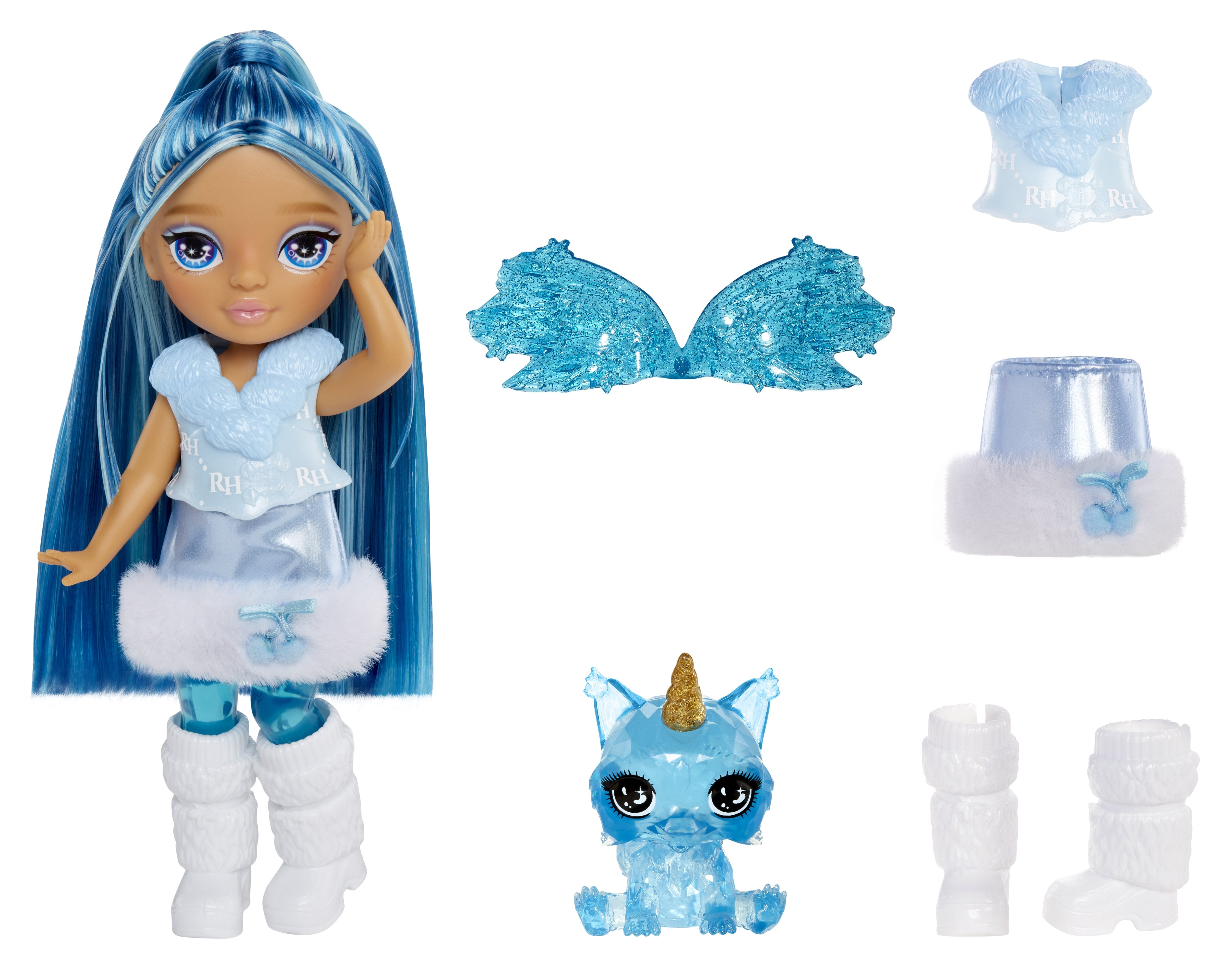 EAN 35051543428 - Rainbow High Littles Rainbow Fantasy Fairies Doll- Sapphire (blue) imagen 3