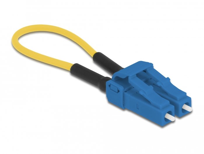 Delock Lwl Loopback Adapter Lc   Upc Singlemode Blau
