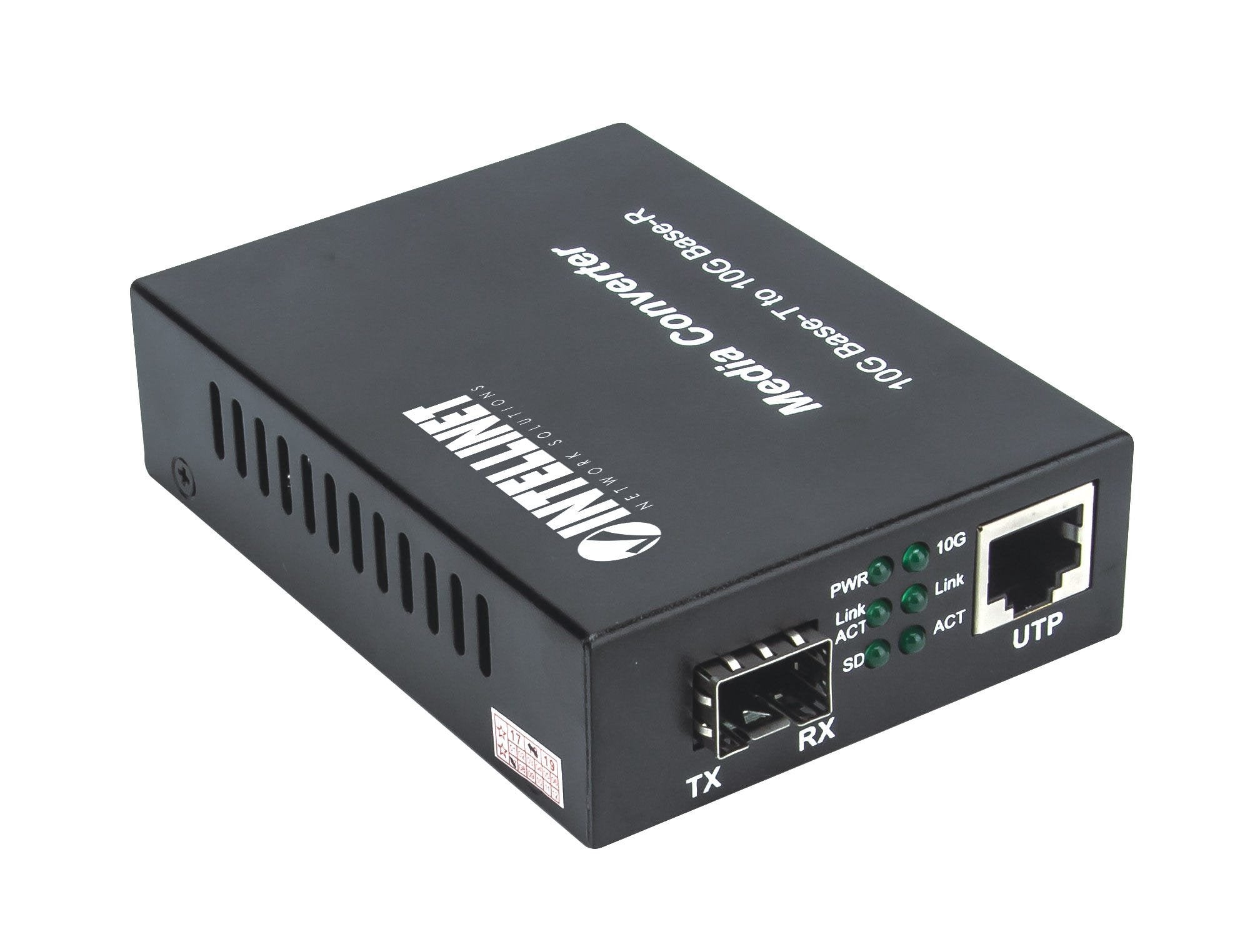 EAN 0766623508193 - Intellinet 508193 convertidor de medio 10000 Mbit/s Negro imagen 4