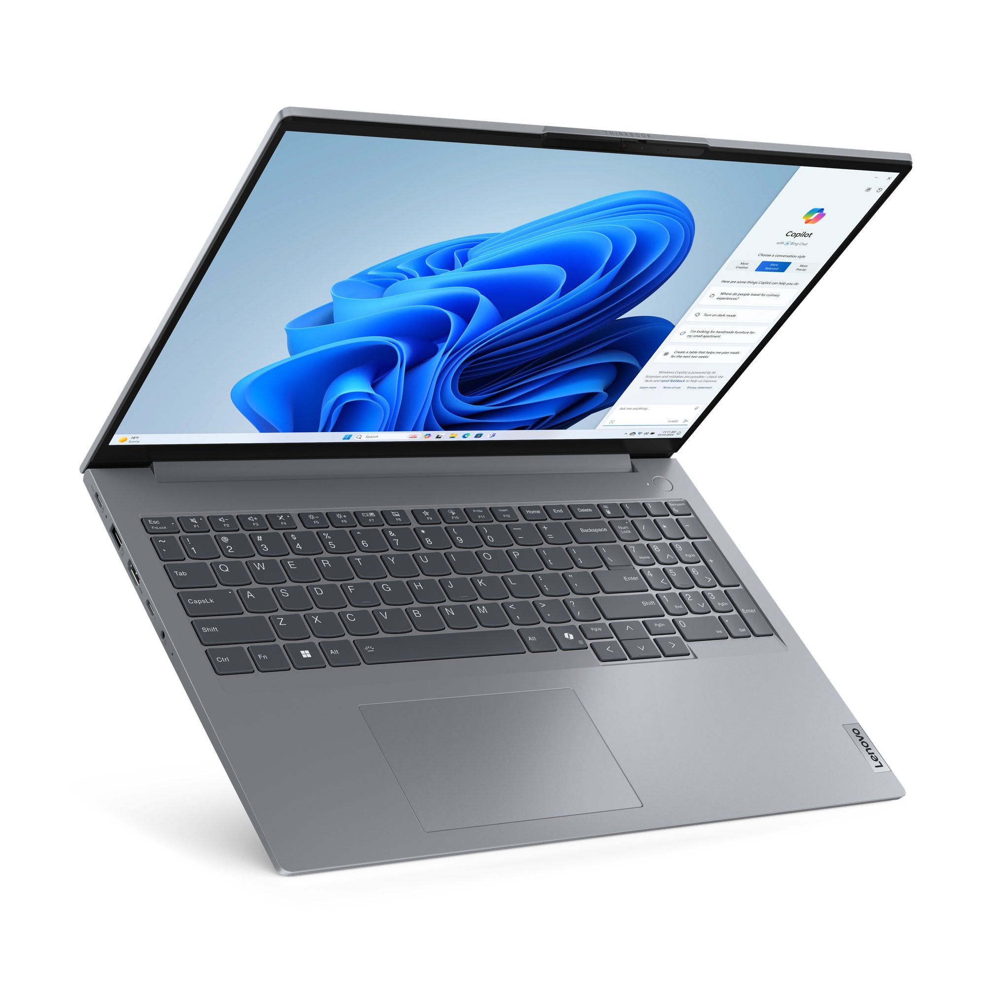 EAN 0198158583695 - Lenovo ThinkBook 16 G7 ARP AMD Ryzen™ 7 7735HS Portátil 40,6 cm (16") WUXGA 32 GB DDR5-SDRAM 1 TB SSD Wi- imagen 8