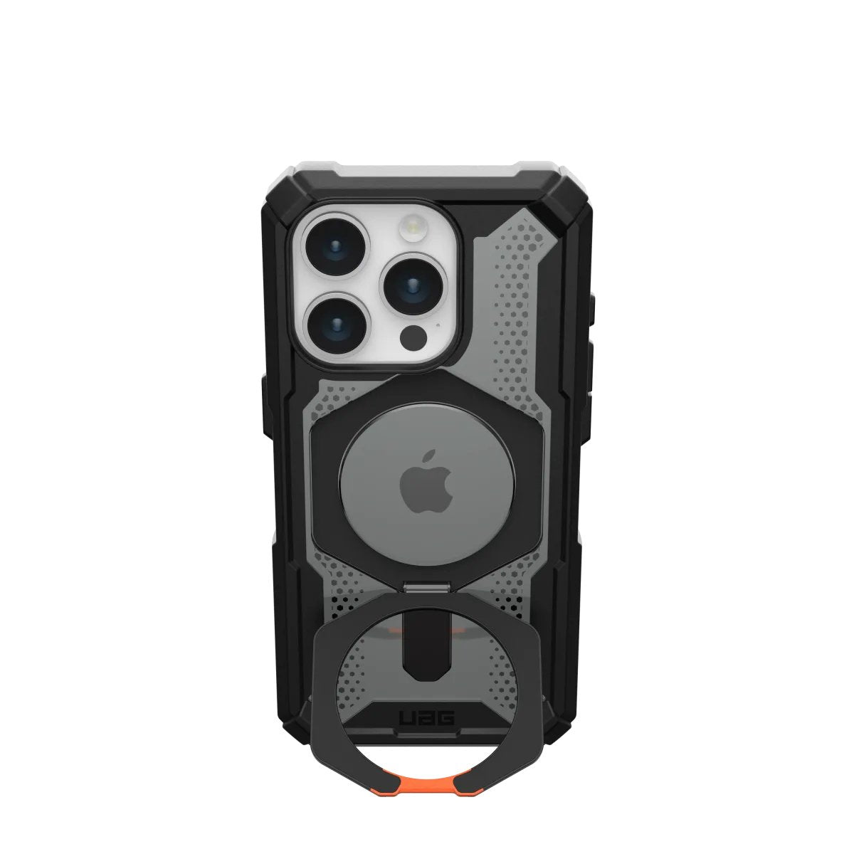 Funda Uag Serie Plasma Xte Magsafe Black Orange Apple Iphone 15 Pro