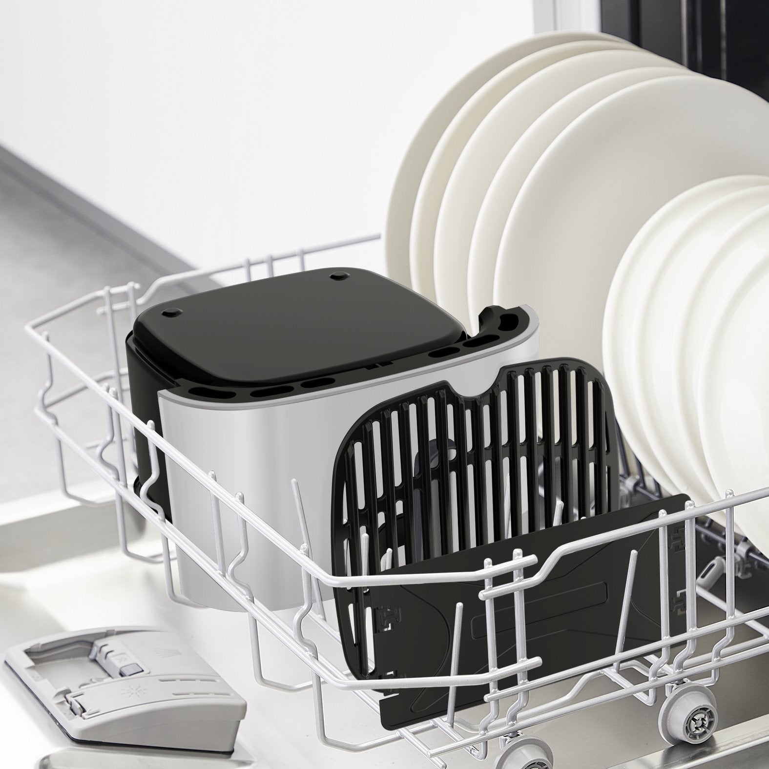 Freidora De Aire Tefal Easy Fry & Grill Classic Ey501a  Caliente Acero Inoxidable/Negro Ey501a