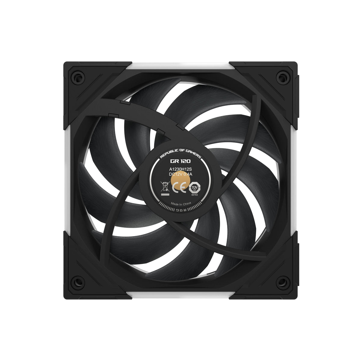 Ventilador Pc Asus Rog Eurux Gr120 Fan Argb Reverse Negro 3in1