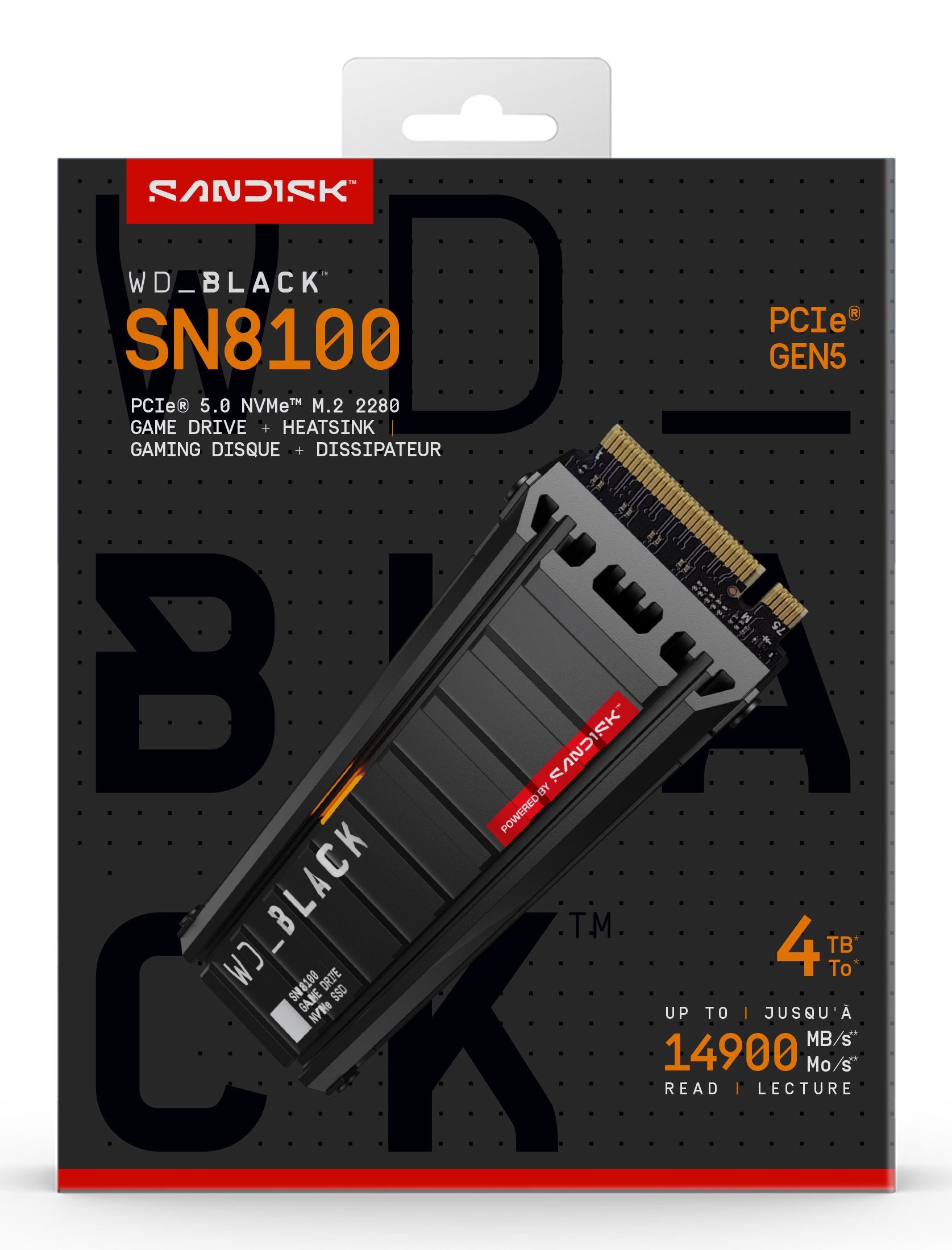 EAN 0619659220938 - SanDisk Black WD_BLACK SN8100 NVMe 4 TB M.2 PCI Express 5.0 TLC 3D NAND imagen 5