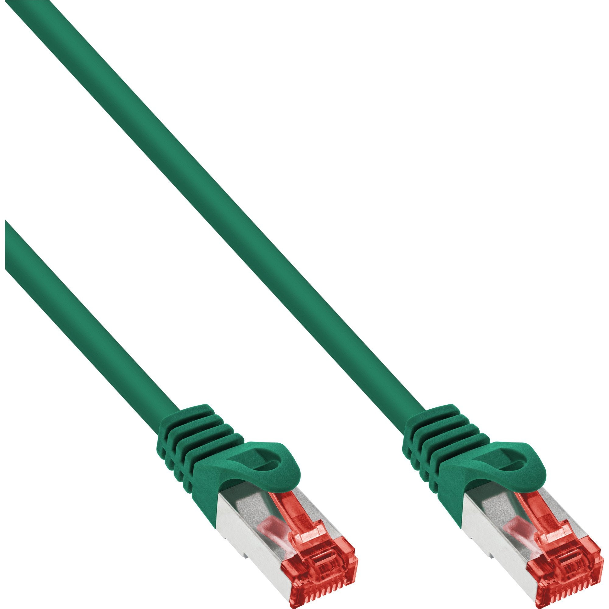 Cable De Red Inline S/Ftp Pimf Cat.6 250mhz Cobre Libre De Halógenos Verde 7.5m