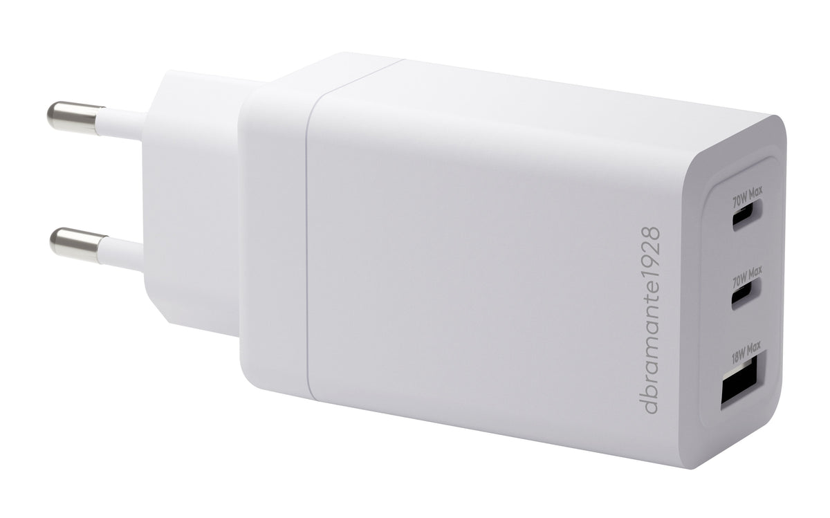 Dbramante1928 Adaptador De Corriente 70 Vatios Conectores De Salida: 3 Europa Blanco
