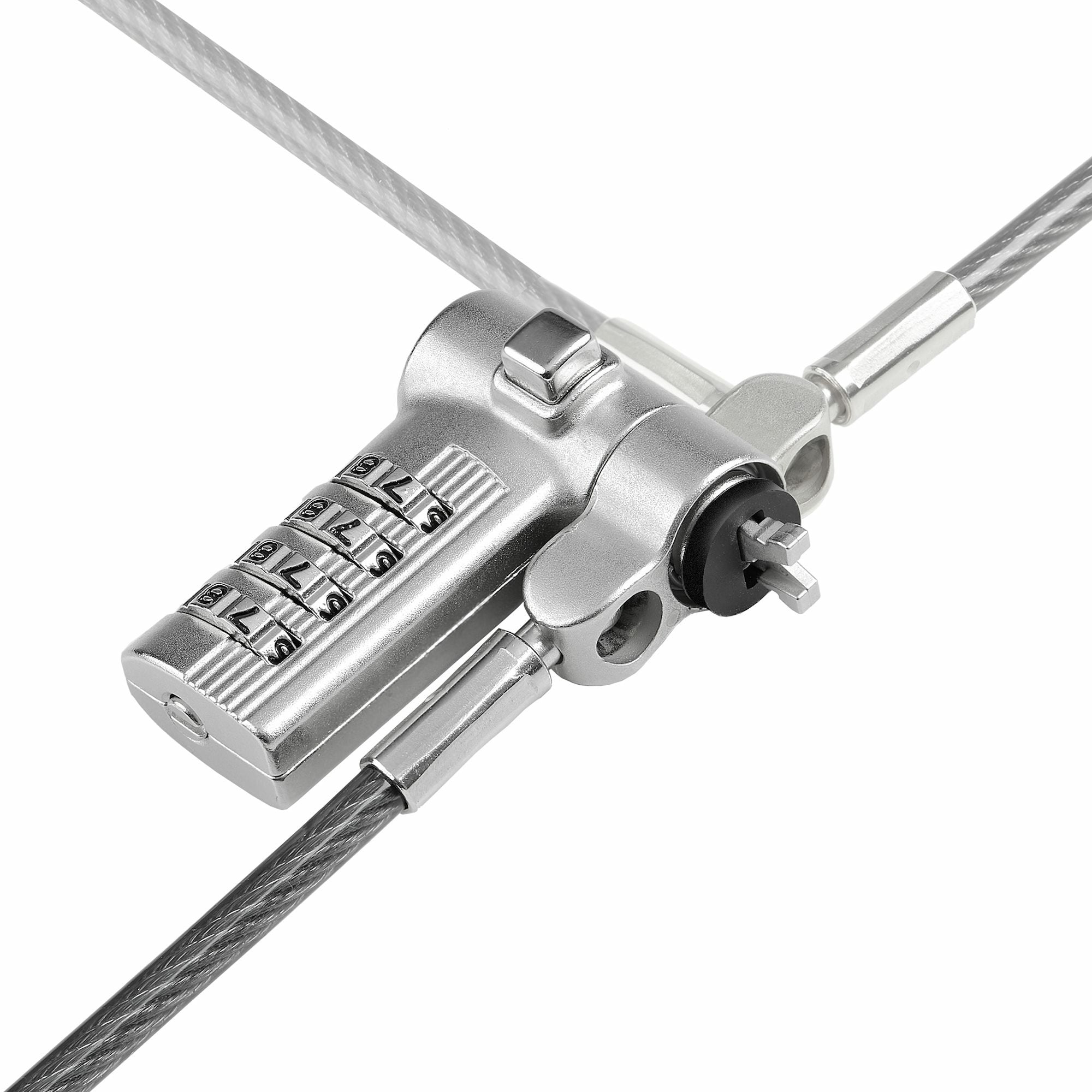 Startech 25-Pack Laptop Lock, Compatible W Noble Wedge Nano K-Slot - Sicherheitscableschloss - Schwarz, Silber - 2 M - Taa